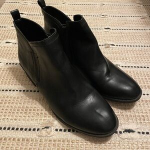 Sun + Stone Black Ankle Boots